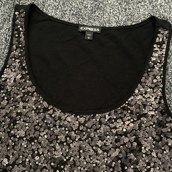 Express sequin tank size small - Picture 2 of 4